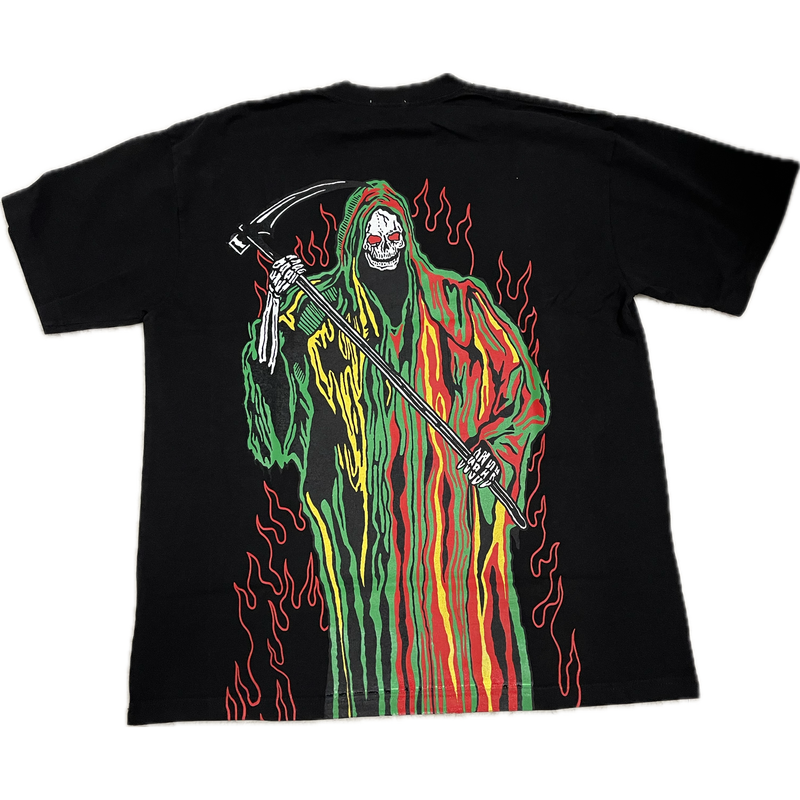 Warren Lotas Giant Reaper Tee "Red/Yellow"