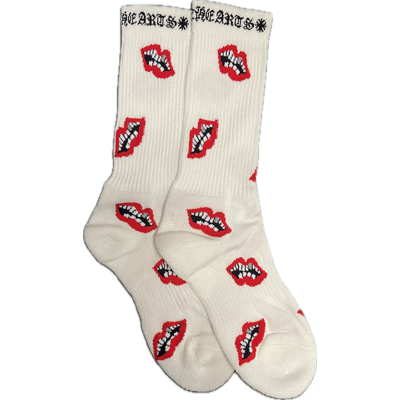 Chrome Hearts Matty Boy Chomper Socks "White"