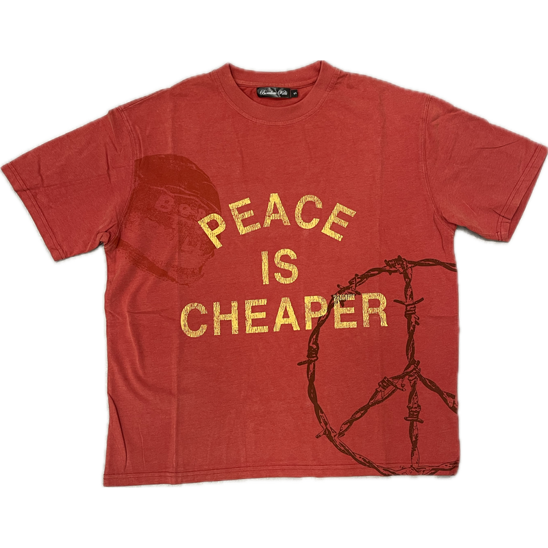 Boredom Kills Peace is Cheaper Tee "Red"