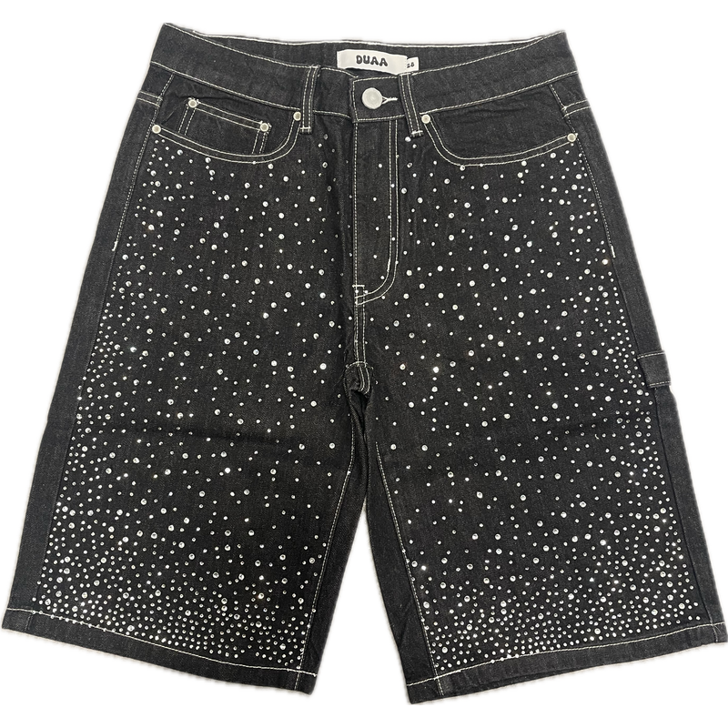 DUAA Victorious Denim Shorts "Black"