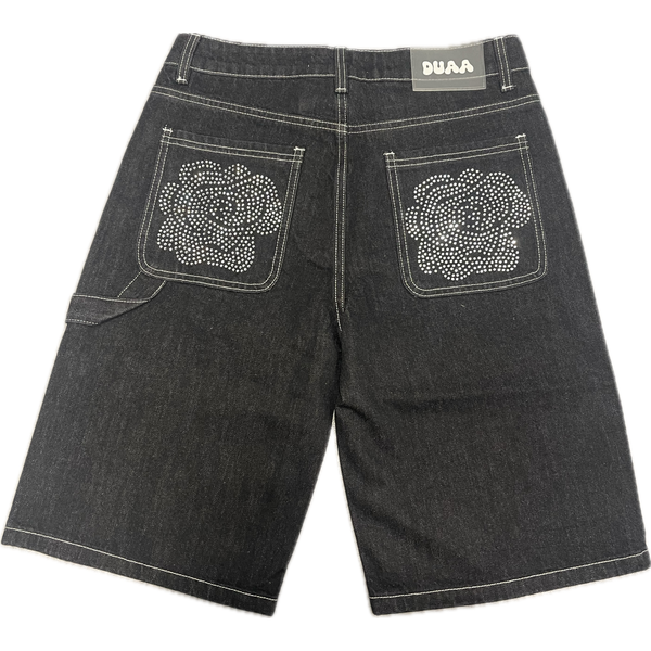 DUAA Victorious Denim Shorts "Black"