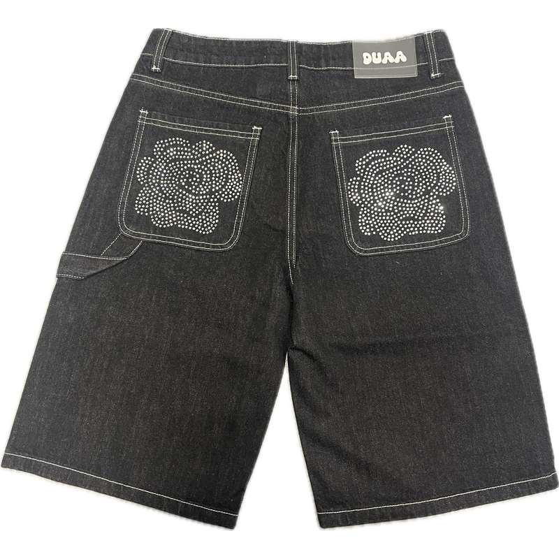 DUAA Victorious Denim Shorts "Black"