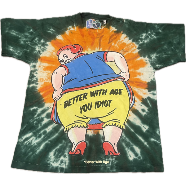 Better With Age Fizzle Tie Dye Tee