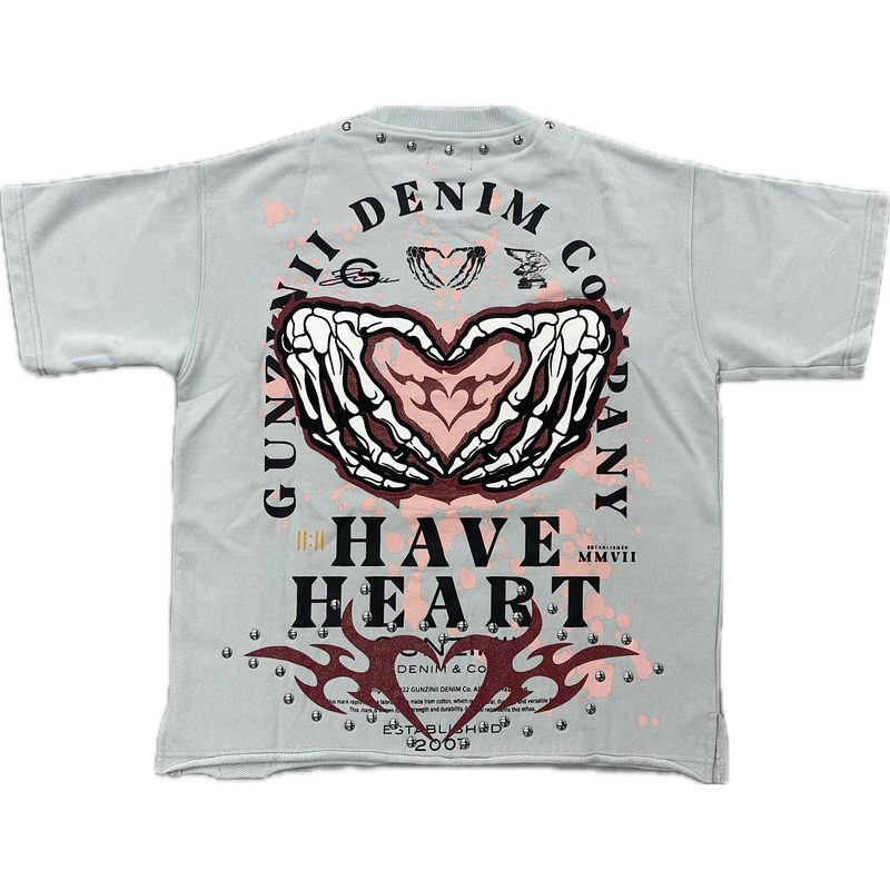 Gunzinii  Have Heart Tee "Light Grey"
