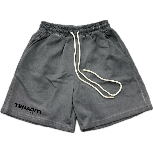 Tenaciti Logo Shorts "Washed Grey"