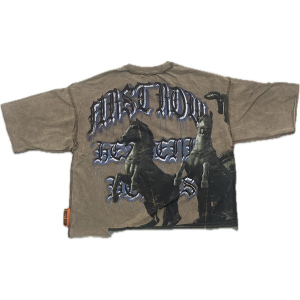 First Row Iron Horse Tee "Brown"