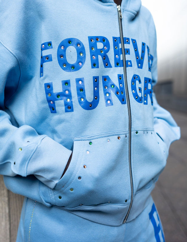 Forever Hungry Gemstone Tracksuit Set "Blue"