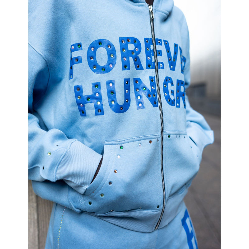 Forever Hungry Gemstone Tracksuit Set "Blue"