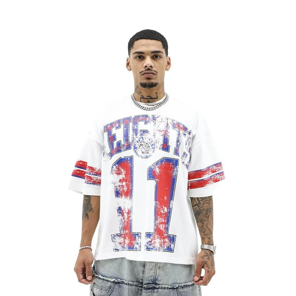 Heights District Varsity Eleven Tee "White/Green"