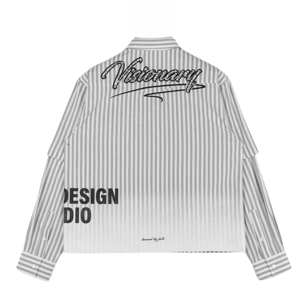 Visionary Club Button Up L/S Tee "Black"