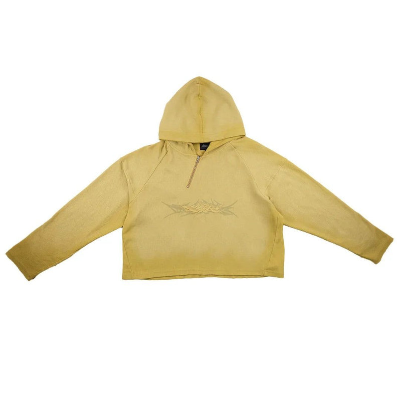 Visionary Club X-Ray Thermal  Knit Hoodie "Yellow"