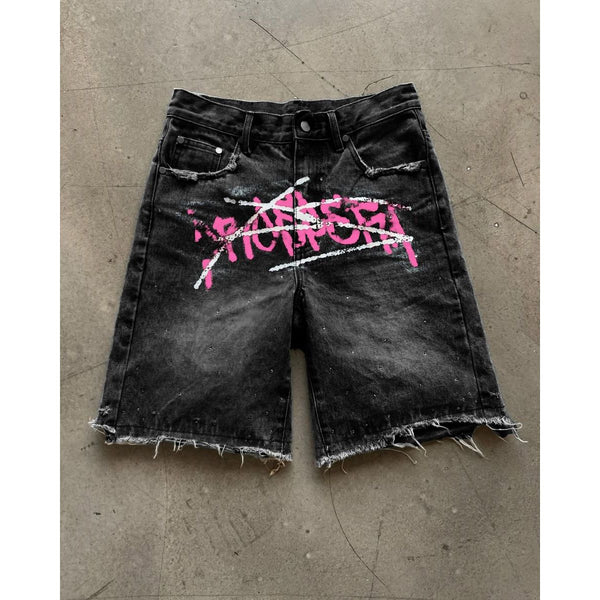 Prospera Graffiti Jorts "Black/Pink"
