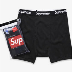 Supreme Hanes Boxer Briefs (4 Pack) “Black”