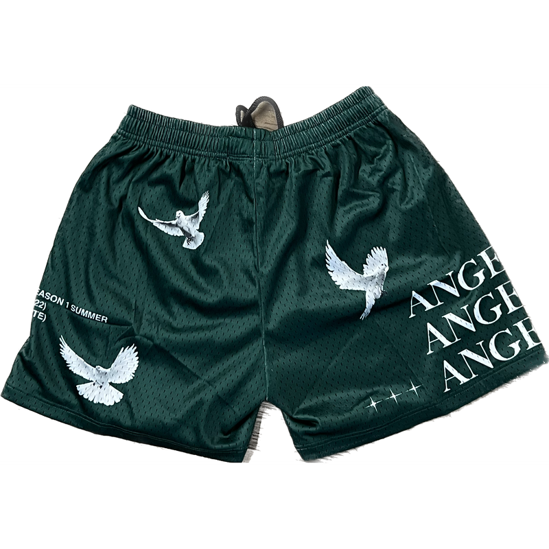 AngelMade x Panhandle Kicks Mesh Shorts "Green"