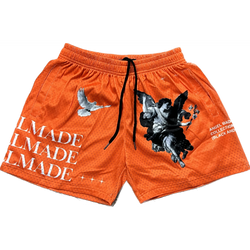 AngelMade x Panhandle Kicks Mesh Shorts "Orange"