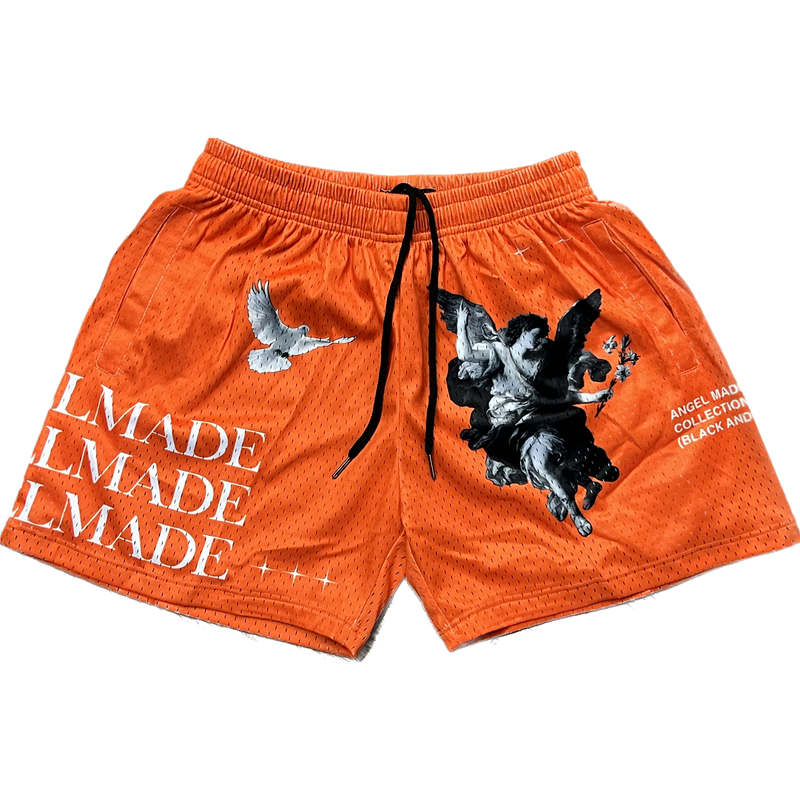 AngelMade x Panhandle Kicks Mesh Shorts "Orange"