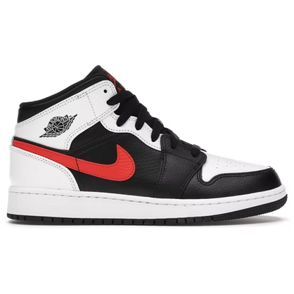 Jordan 1 Mid "White Black Chile Red" GS