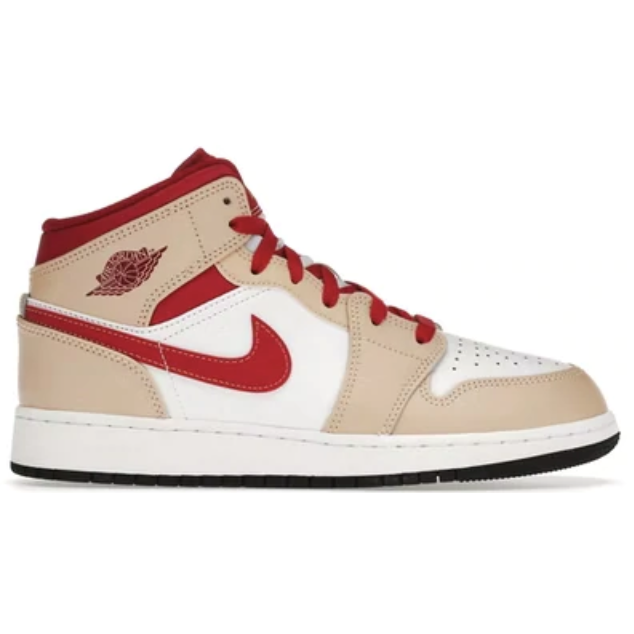 Jordan 1 Mid "Beige Red" GS