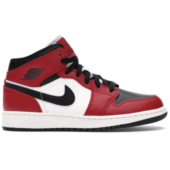 Jordan 1 Mid "Chicago Black Toe"