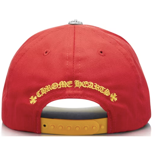 Chrome Hearts CH Silver Button Hat "Red/Yellow"