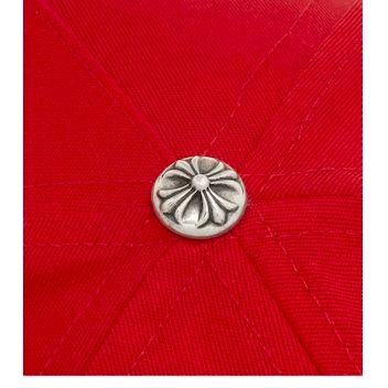 Chrome Hearts CH Silver Button Hat "Red/Yellow"