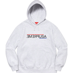 Supreme USA Hooded Sweatshirt "Ash Grey"