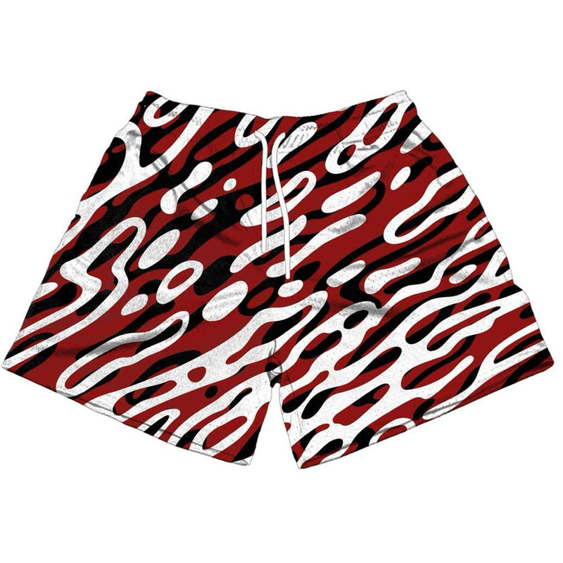 The Edition Wave Camo Shorts “Red”