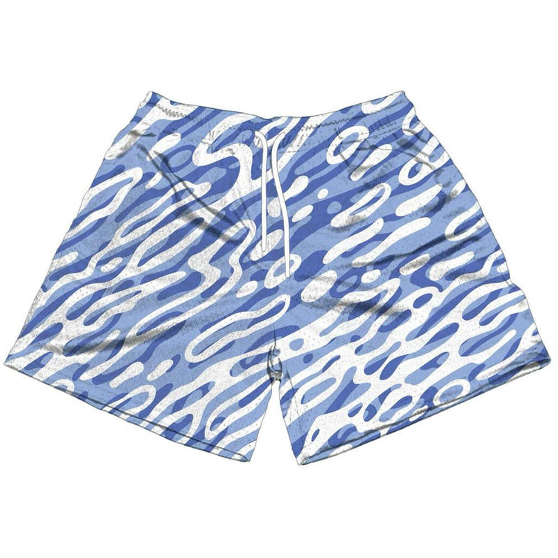 The Edition Wave Camo Shorts “Blue”